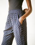 KHELLER TROUSER | dotted navy