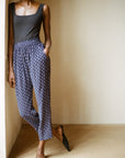 KHELLER TROUSER | dotted navy