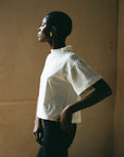 MOCKNECK TEE | bone | WAREHOUSE SALE