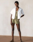 JUJU SHORT | herb stripe | WAREHOUSE SALE