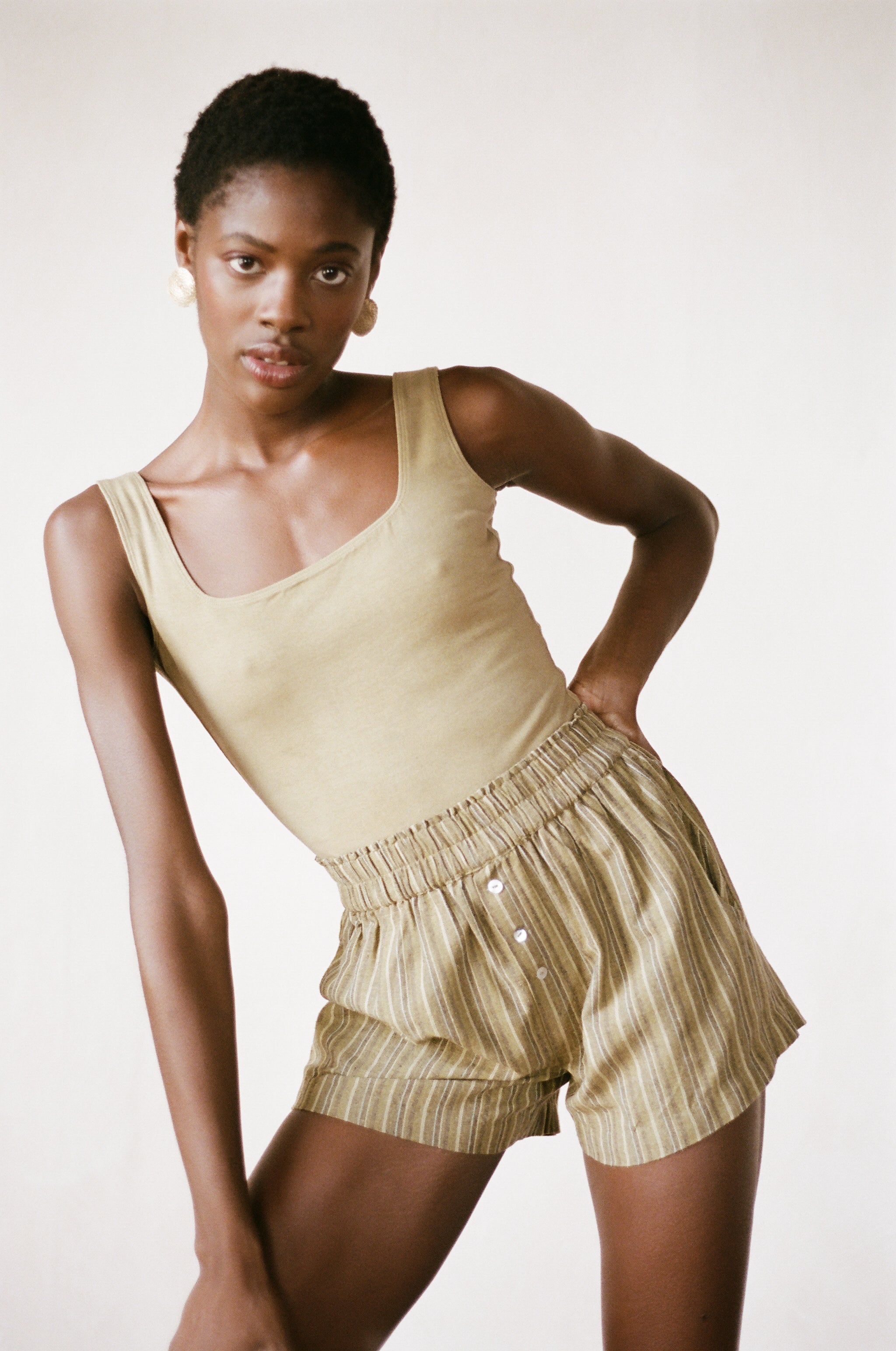 BODYSUIT | herb | organic + earth dyed