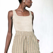 JUJU SHORT | herb stripe | WAREHOUSE SALE