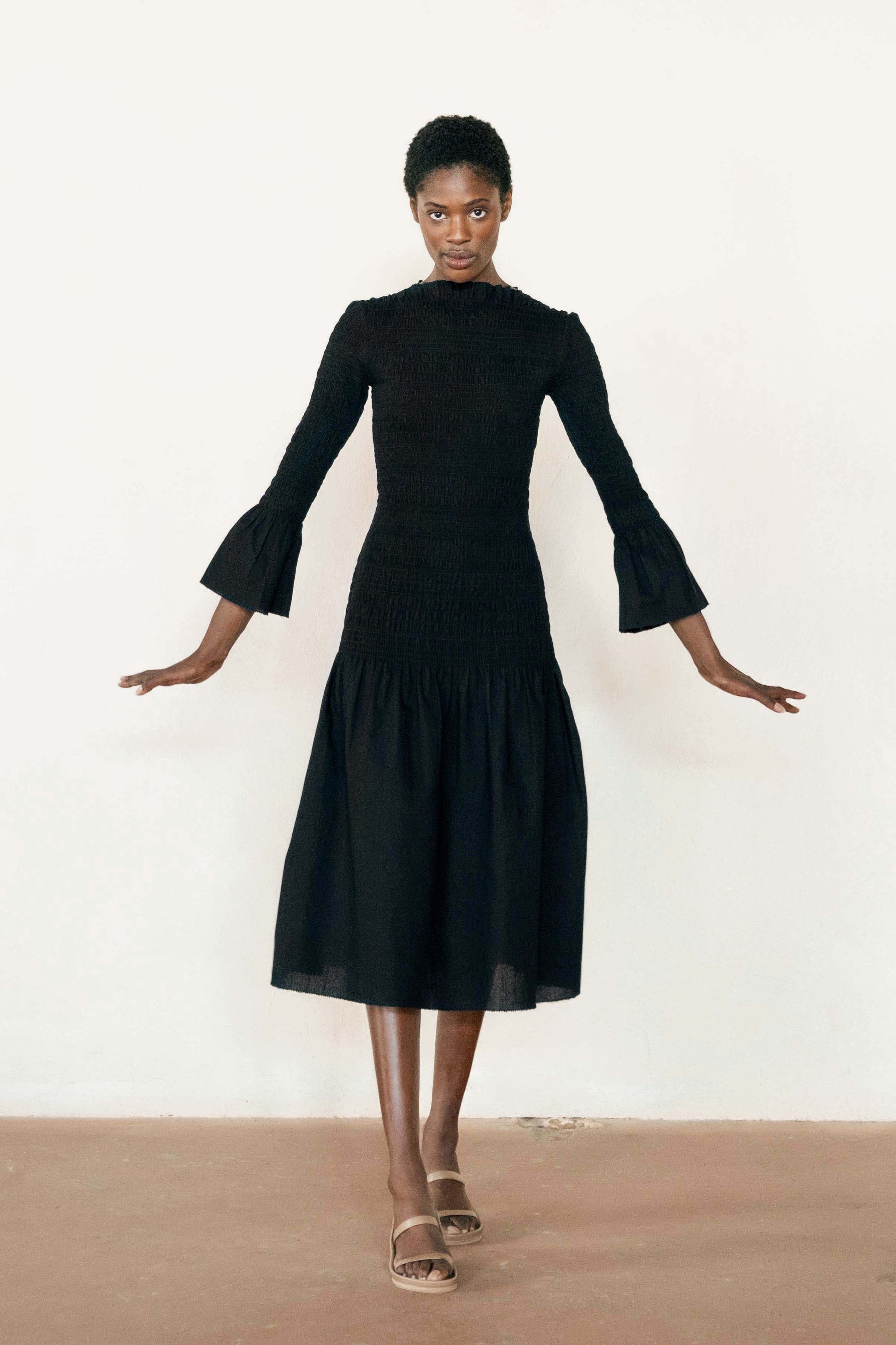 LYNDALE DRESS | noir | organic – Maria Stanley