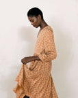 SIGNE DRESS | coral stripe | WAREHOUSE SALE