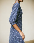 OLIVE DRESS | dotted navy | WAREHOUSE SALE