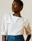 RIVETT BLOUSE | bone | WAREHOUSE SALE