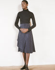 HUTSON SKIRT | dotted navy | WAREHOUSE SALE