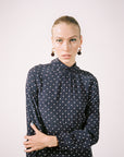JORDAN DRESS | dotted navy | WAREHOUSE SALE