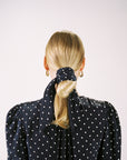 SCARF | dotted navy | WAREHOUSE SALE
