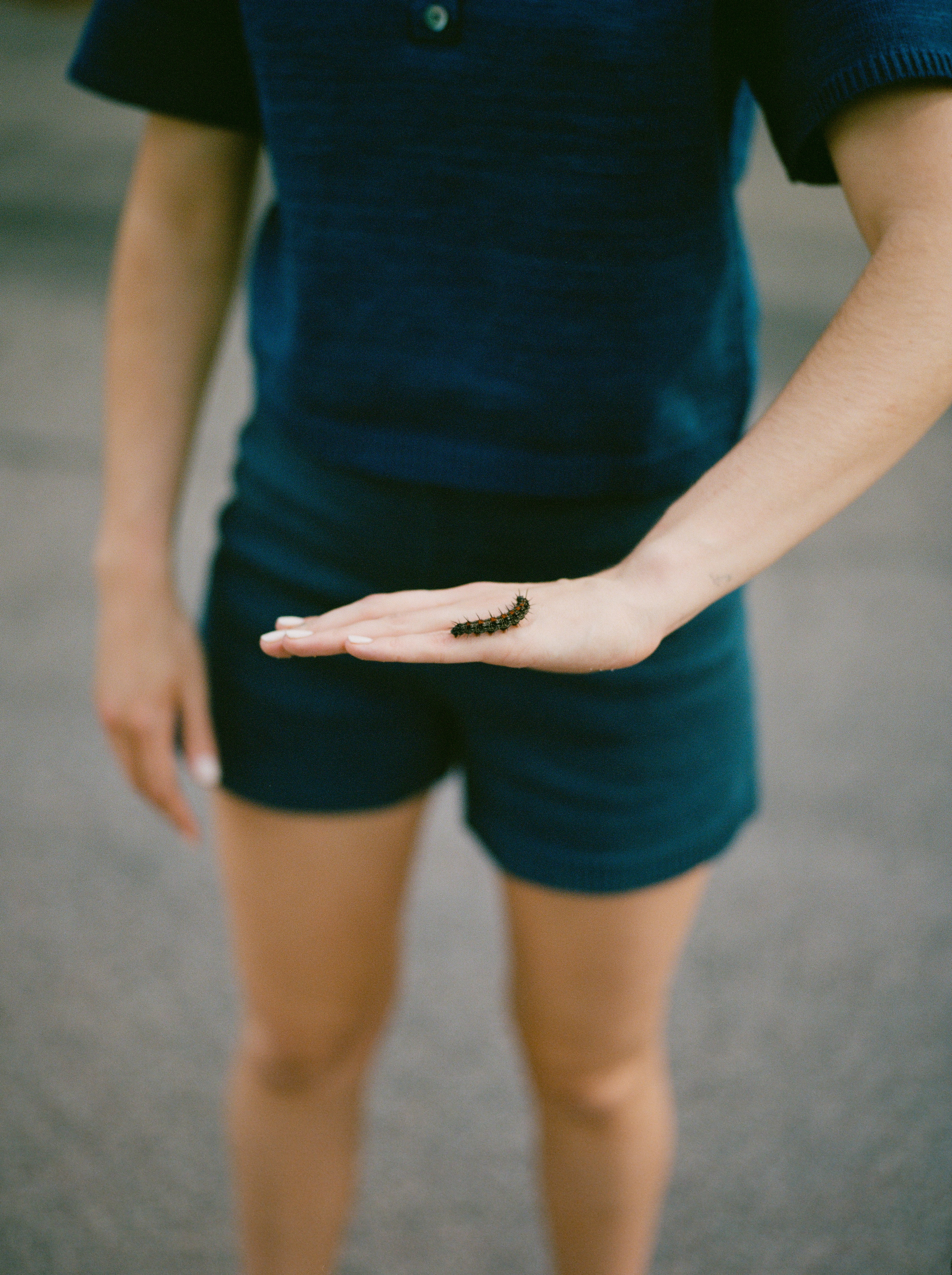 DAHLIA SHORT | indigo | organic + earth dyed
