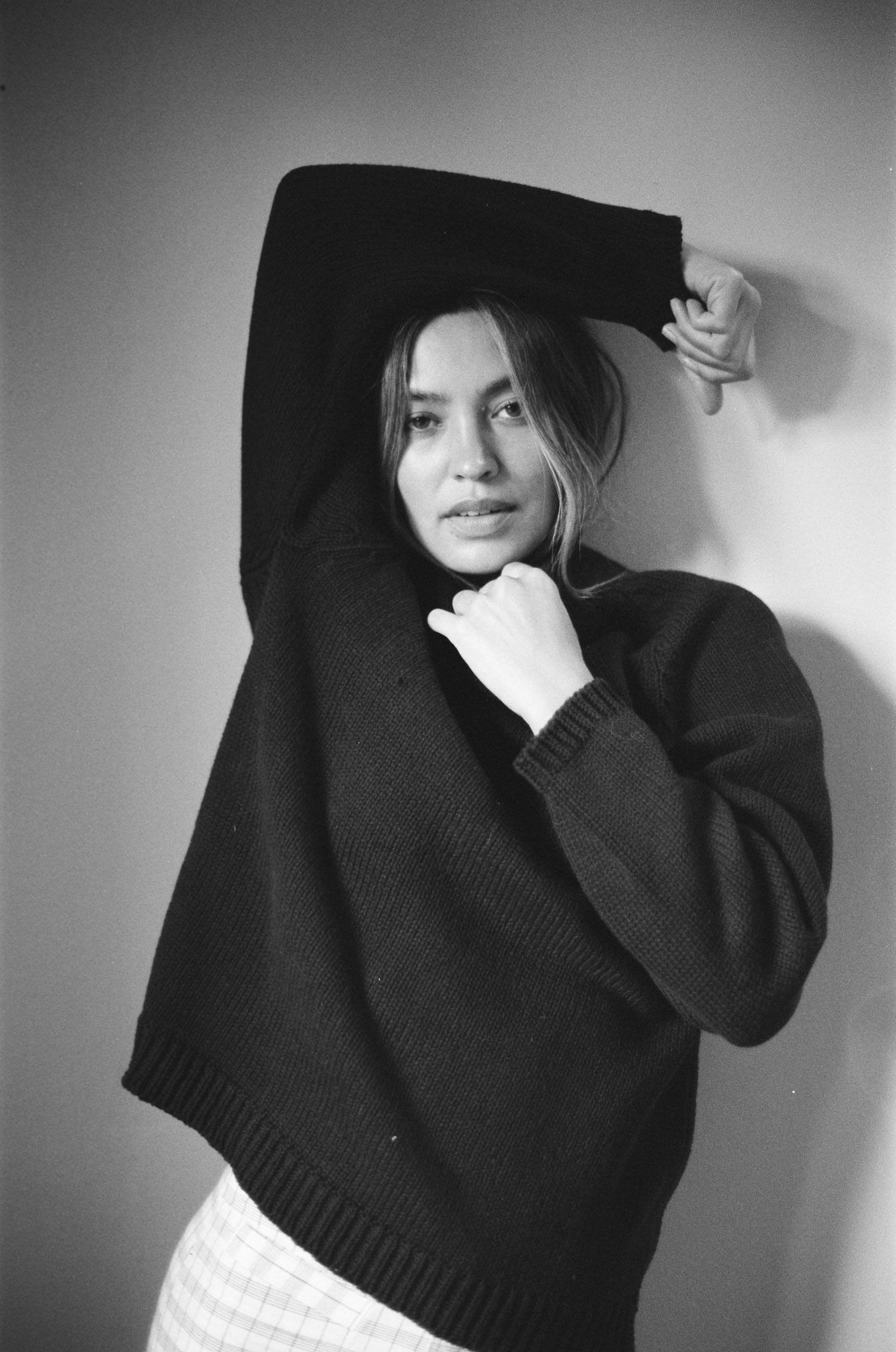 CHUNKY OVERSIZED JUMPER | navy | organic