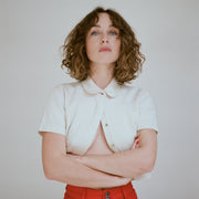 SEBASTIAN TOP | bone denim | organic + undyed