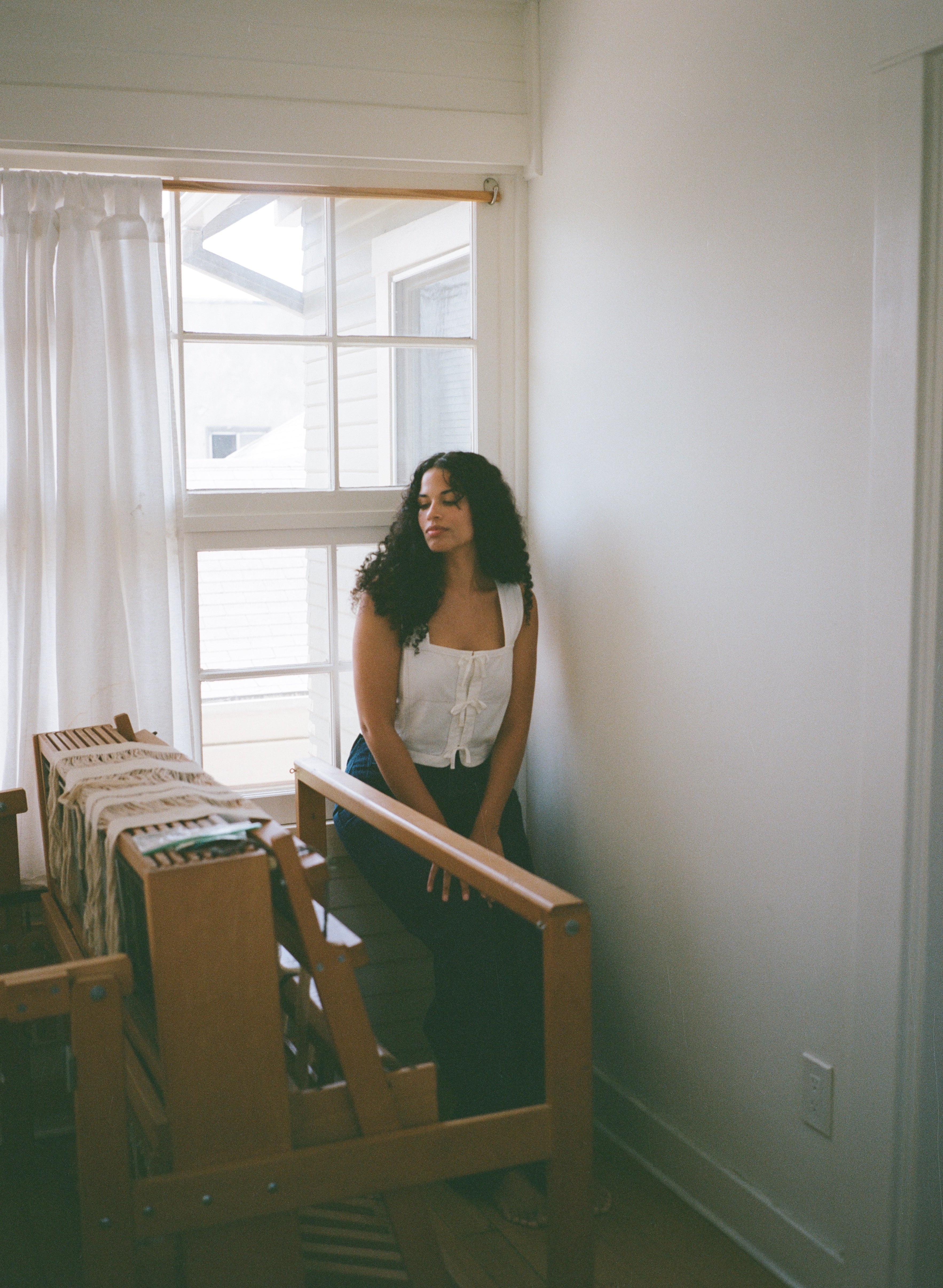 HOSTA TOP | bone | organic + earth dyed