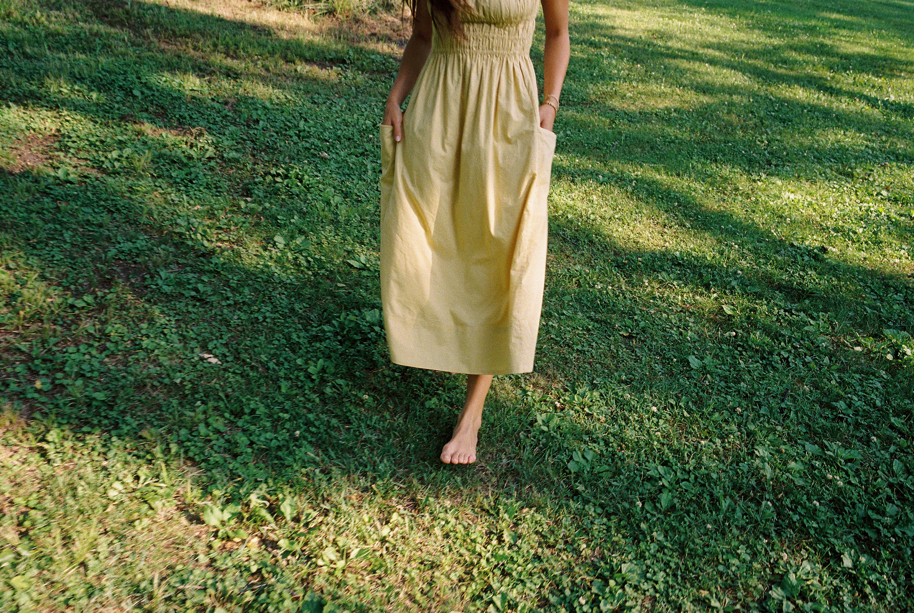MATCHA DRESS | butter | organic + earth dyed