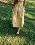 MATCHA DRESS | butter | organic + earth dyed
