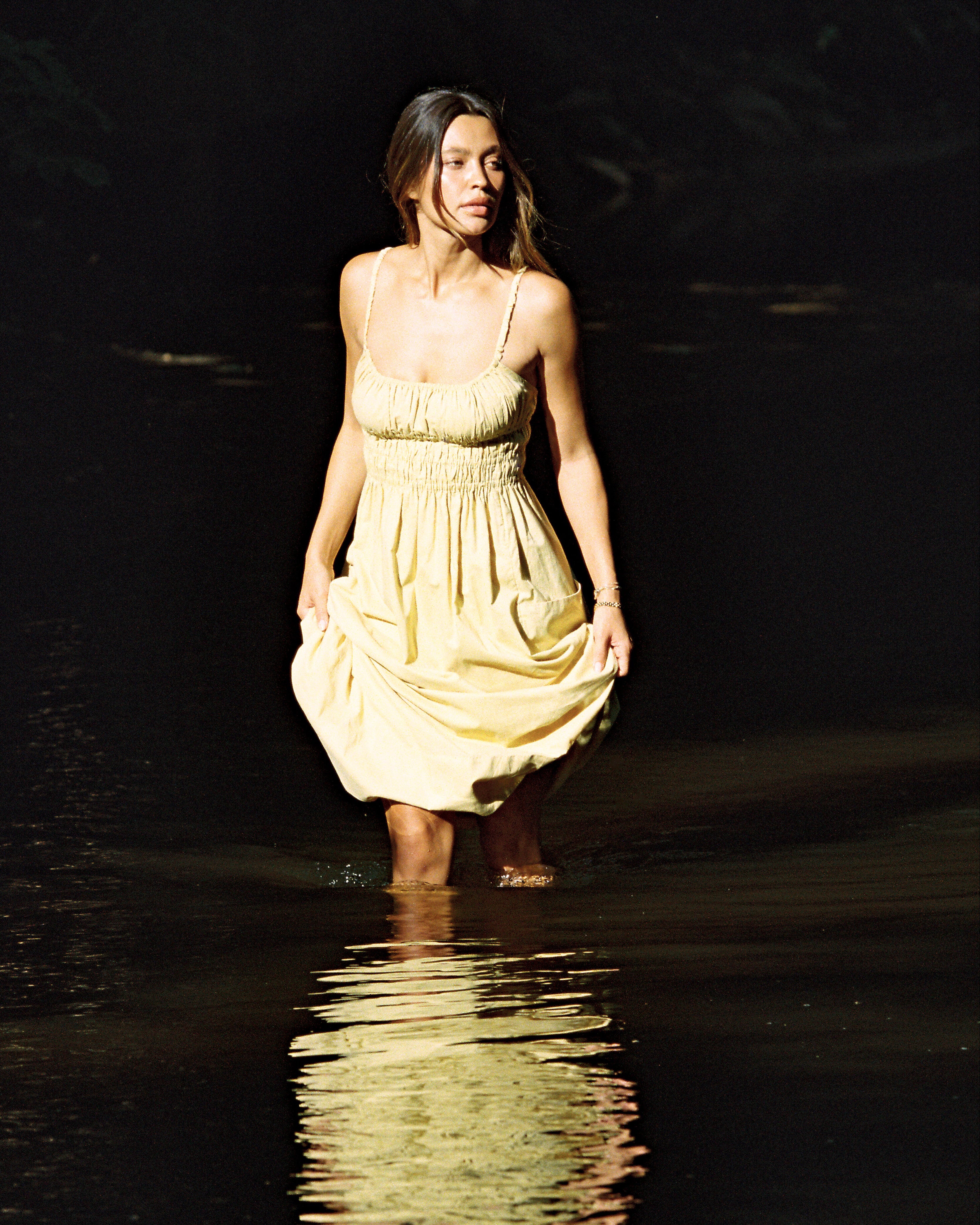 MATCHA DRESS | butter | organic + earth dyed