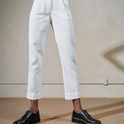 BENNETT TROUSER | bone | organic + undyed