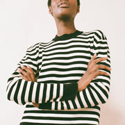 FINN RIBBED PULLOVER | stripe | organic