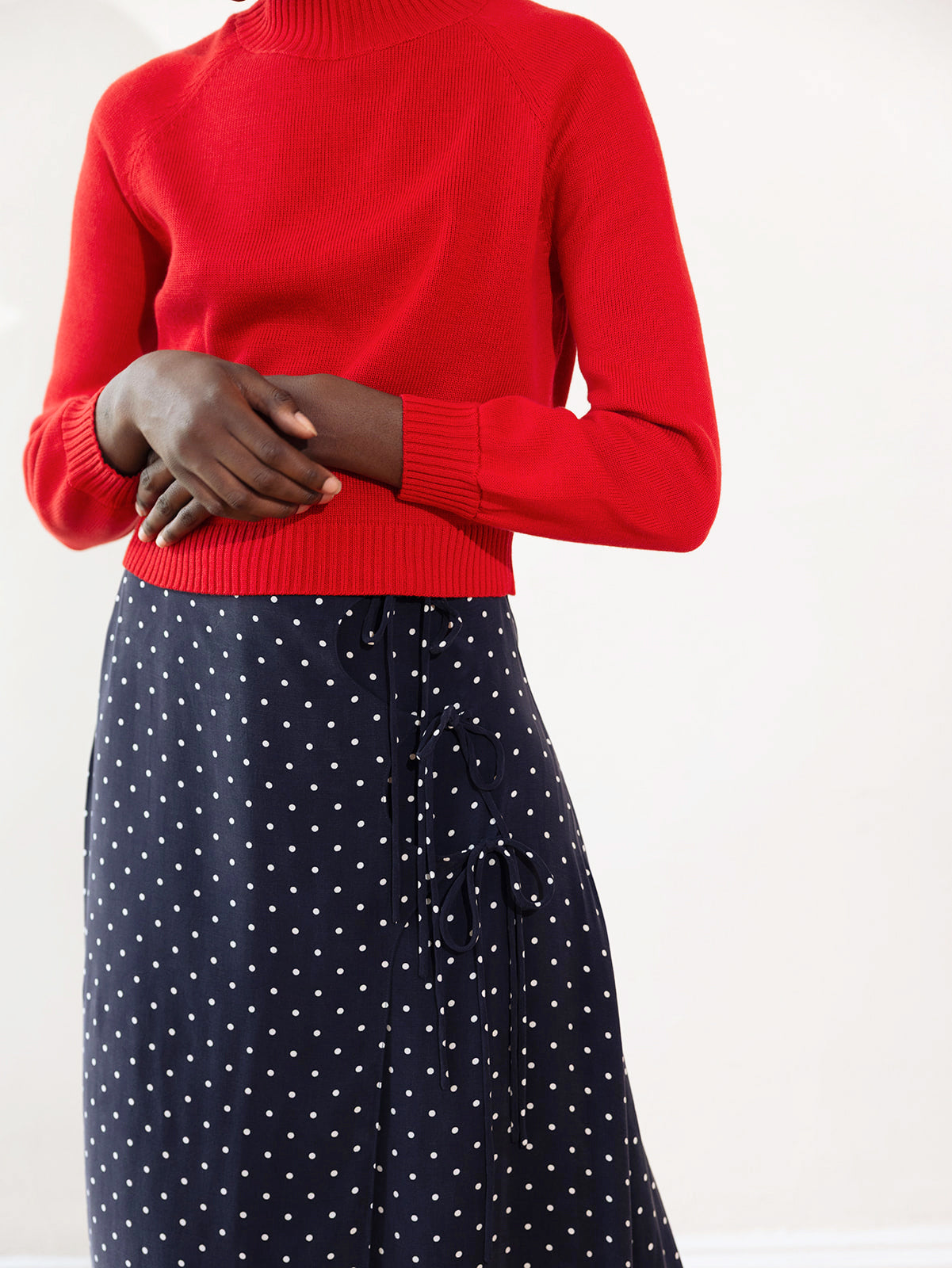 ELDI SKIRT | dotted navy