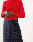 ELDI SKIRT | dotted navy