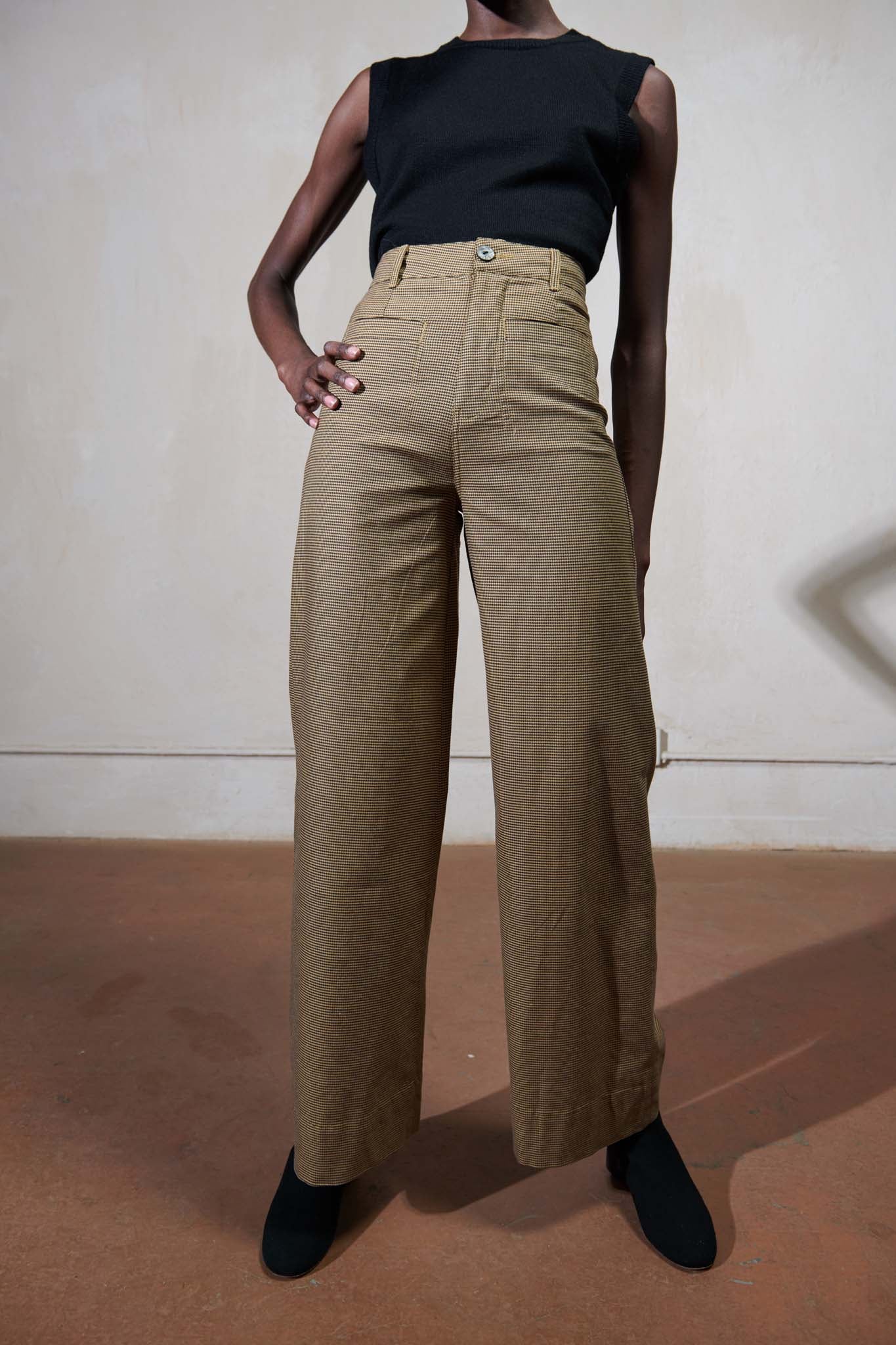HANK PANT | houndstooth – Maria Stanley