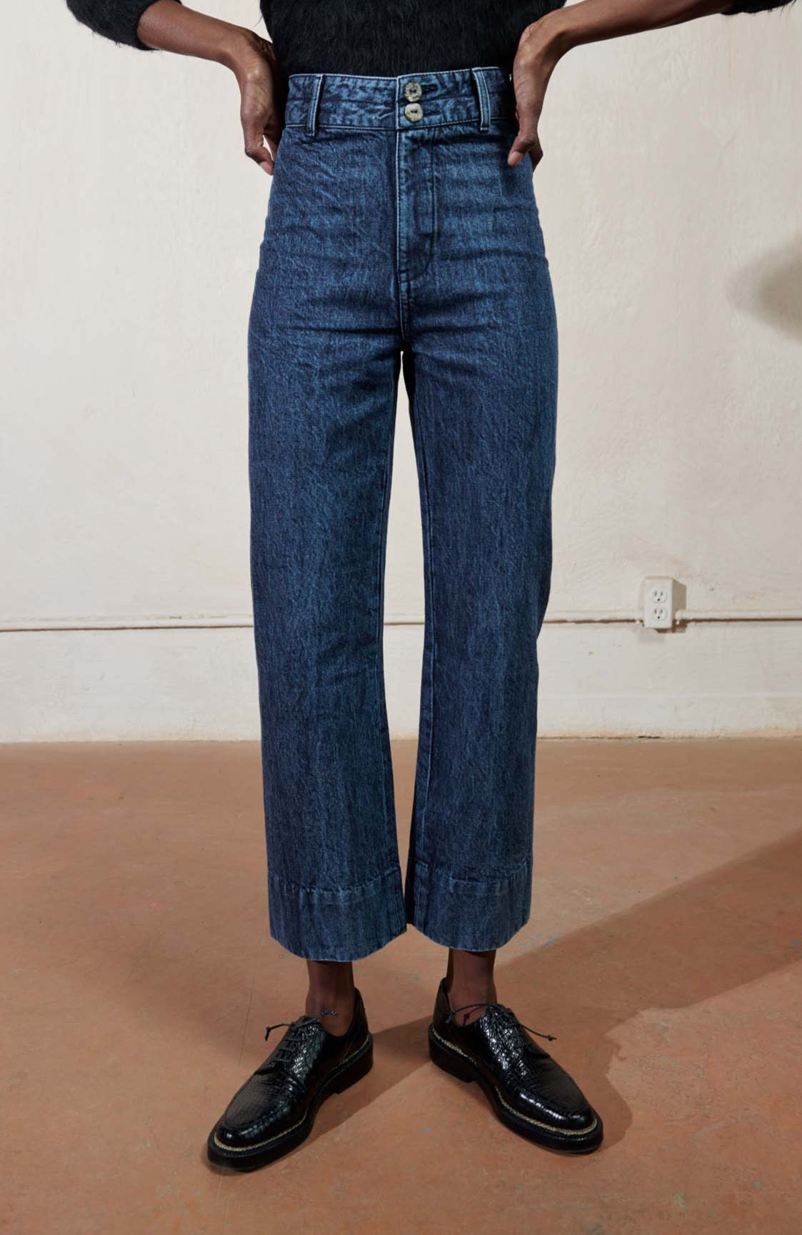 LUNA PANT 2.0 | denim | organic + earth dyed