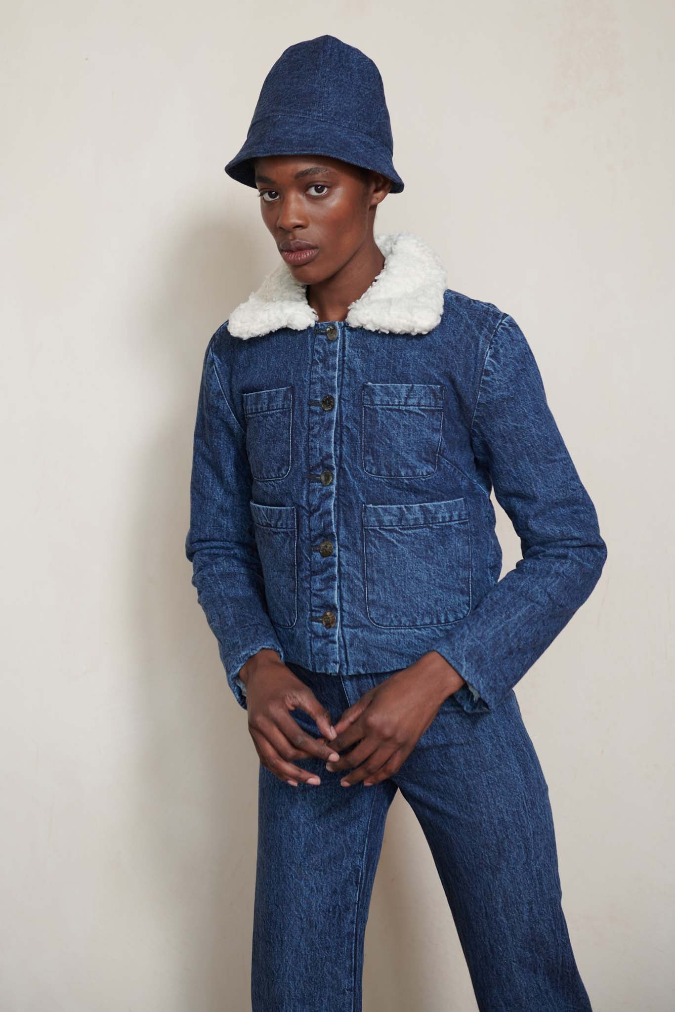 MILO JACKET | denim | organic + earth dyed – Maria Stanley