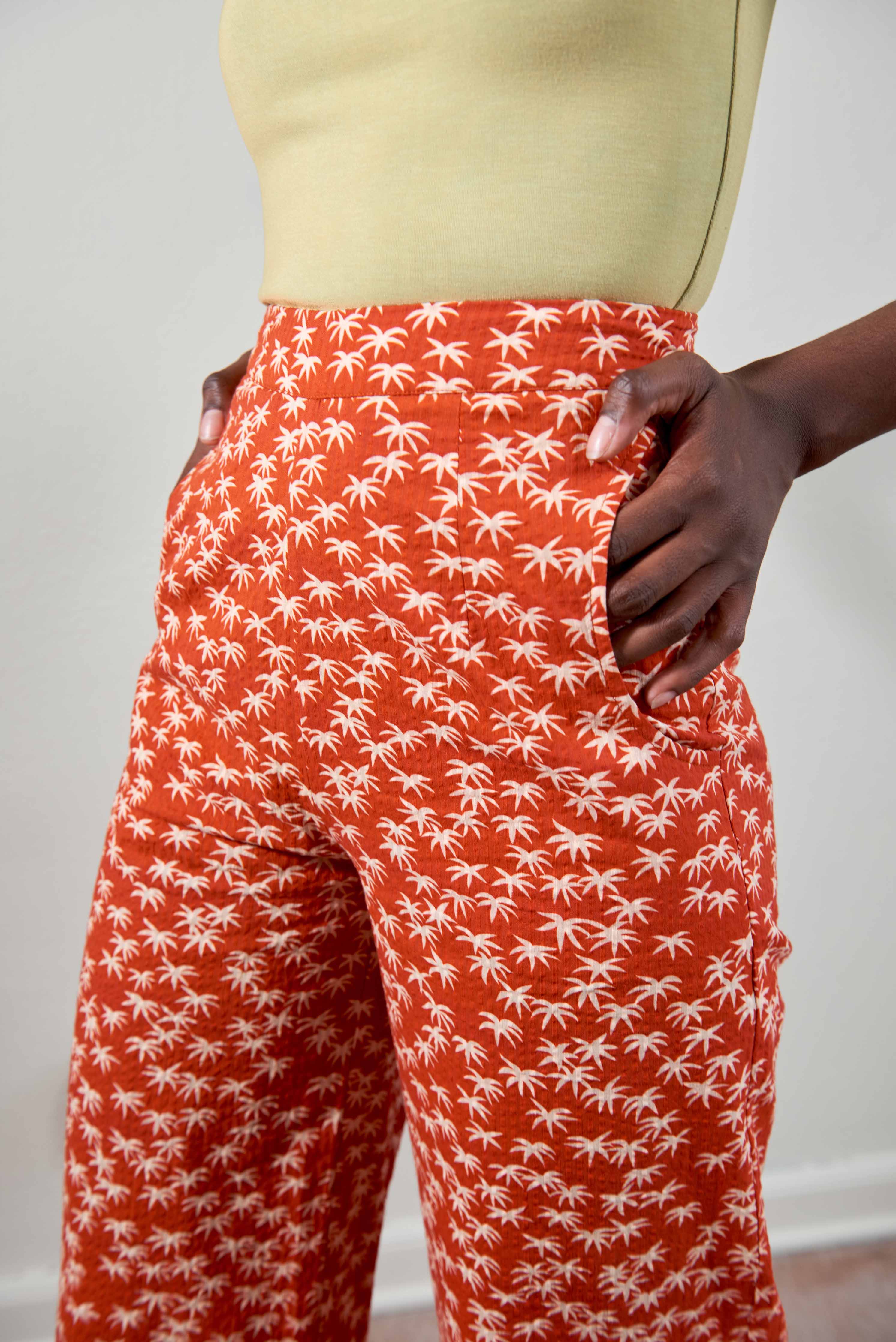 COOK TROUSER | palm | organic