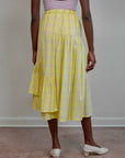 RUIE SKIRT | citron plaid | organic