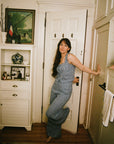 HOSTA TOP | indigo gingham | organic + earth dyed