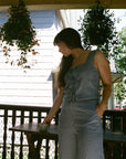 HOSTA TOP | indigo gingham | organic + earth dyed