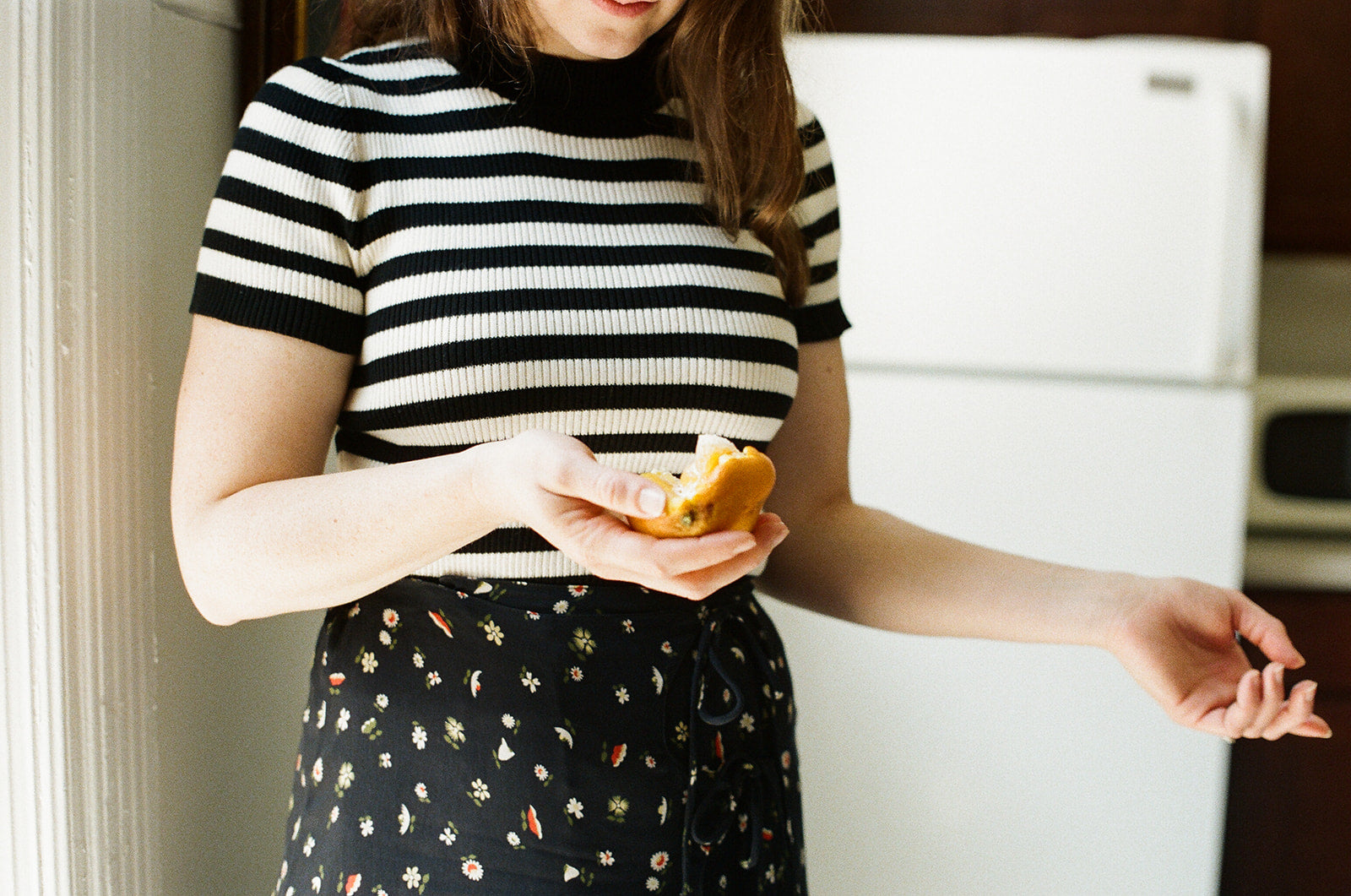 JONES RIBBED TEE | stripe | organic