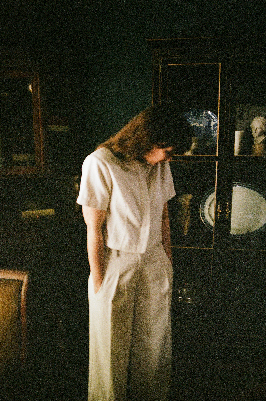 SEBASTIAN TOP | bone denim | organic + undyed