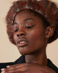 BRUSHED BERET | plaid