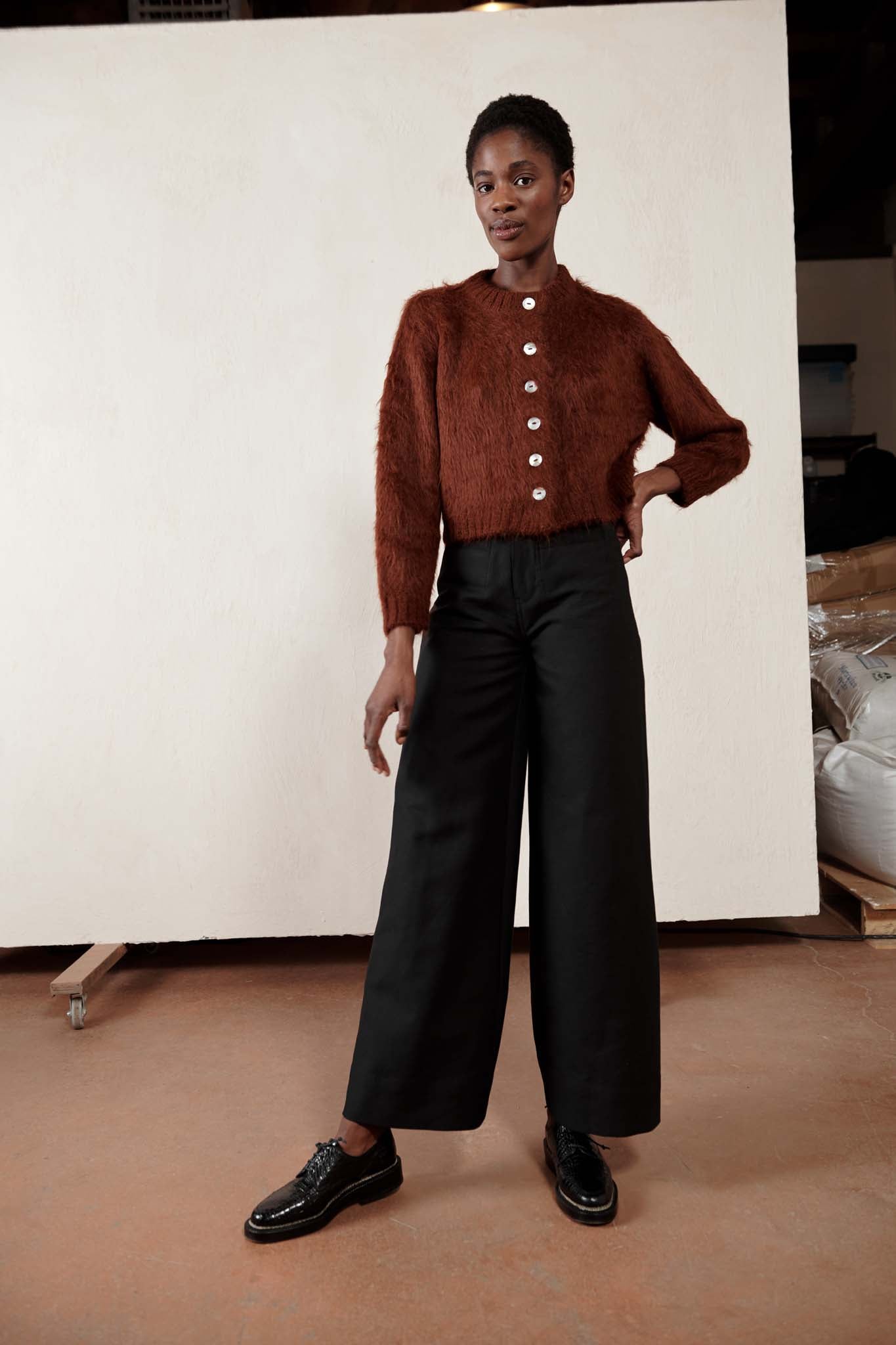 BRUSHED CARDI | maple