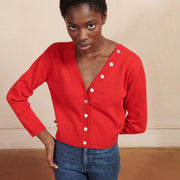 BUTTON CARDI | piquillo | organic