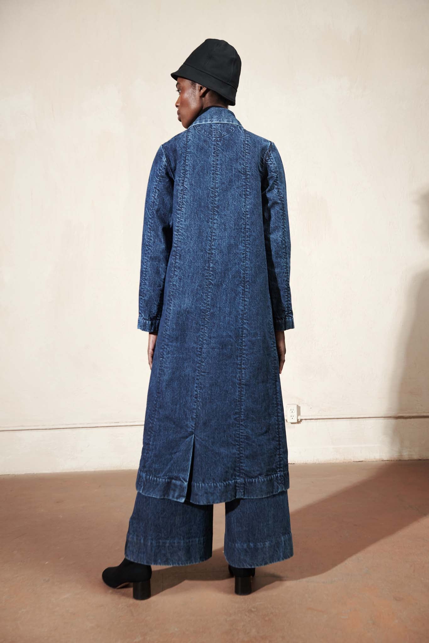 CONRAD CAR COAT | denim | organic + earth dyed