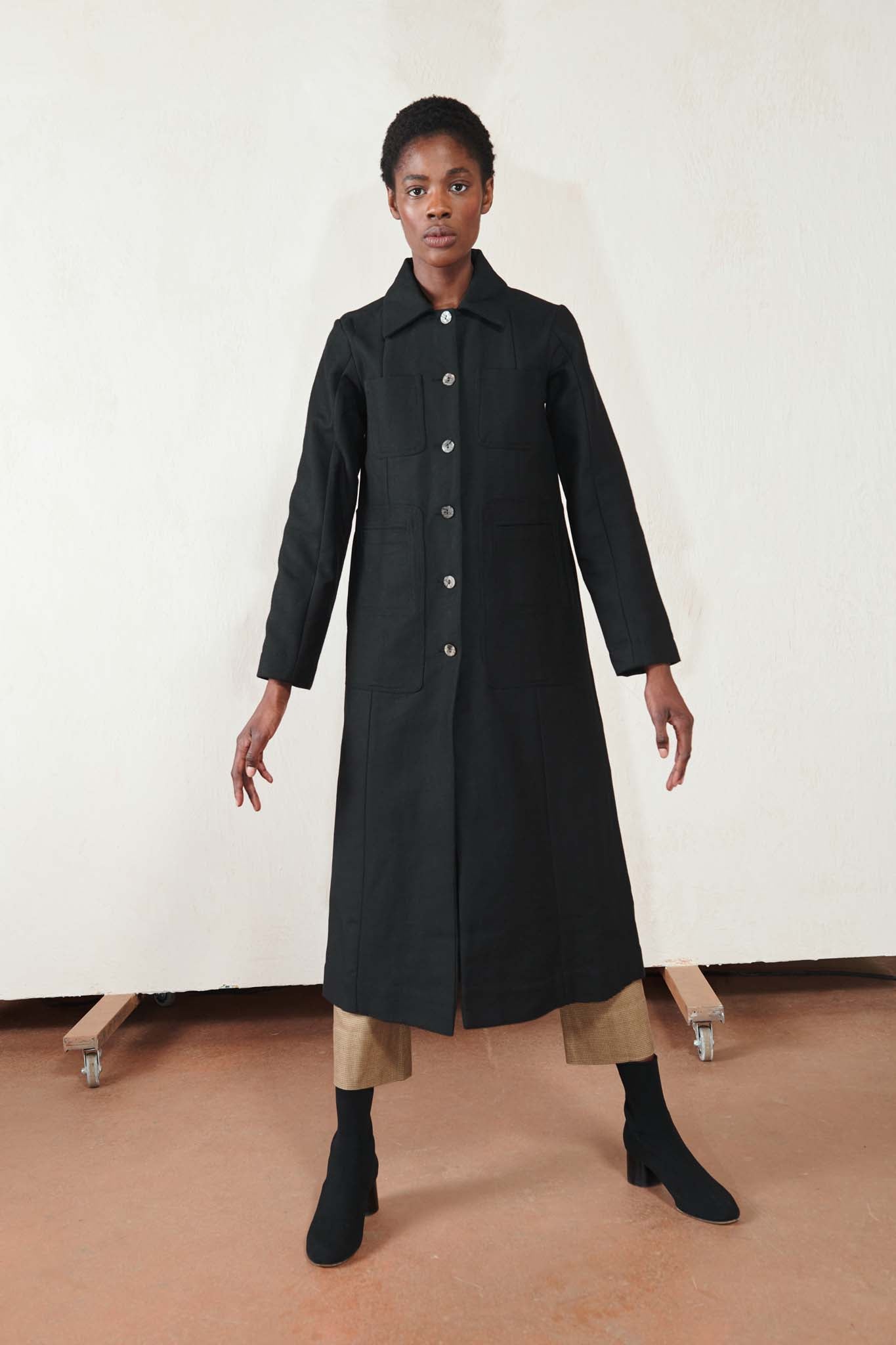 CONRAD CAR COAT | noir | organic