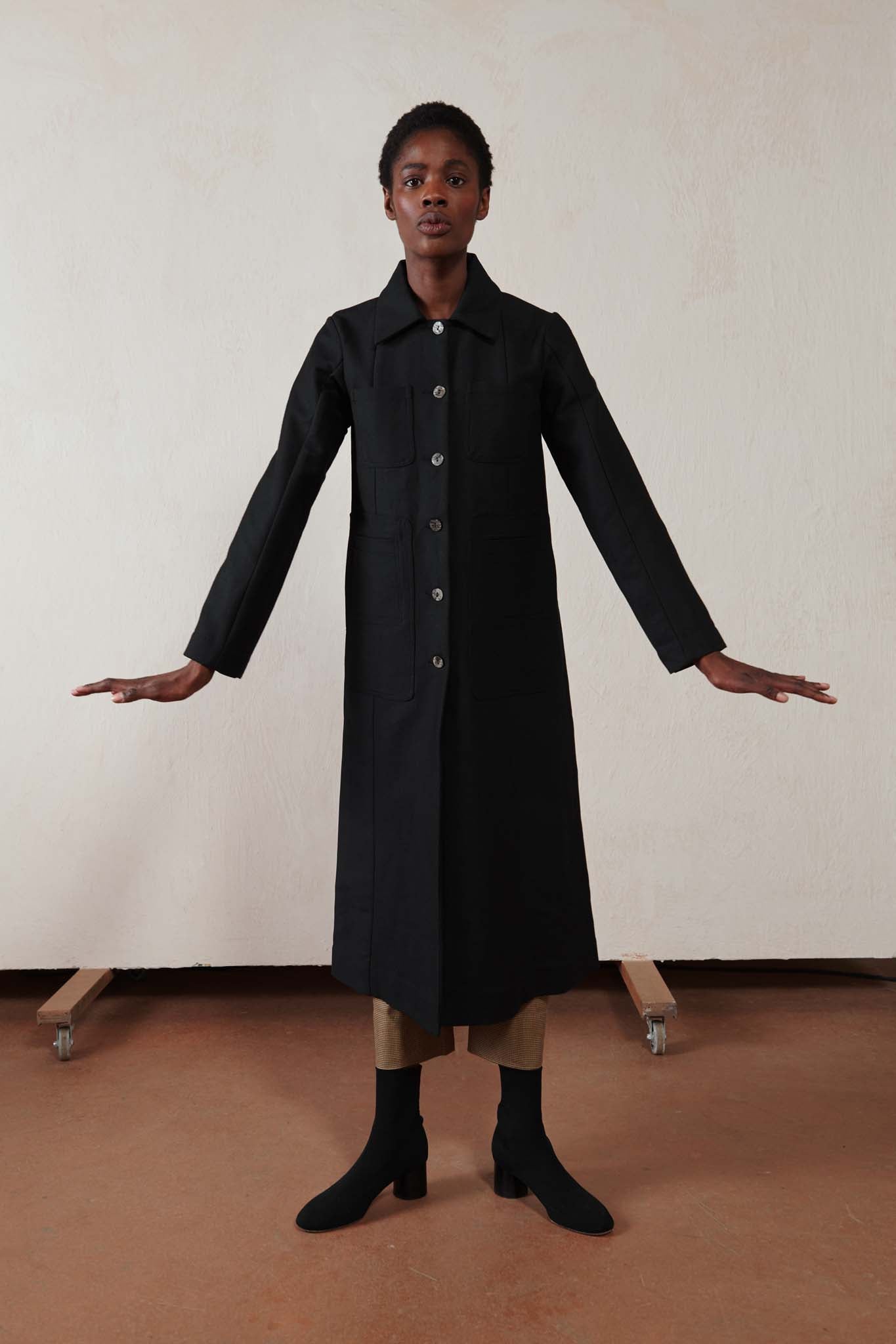 美品 セオリー 23AW Aero Nylon Aline Car Coat W8140R_04677_b1_s1_a1_1_m18_10