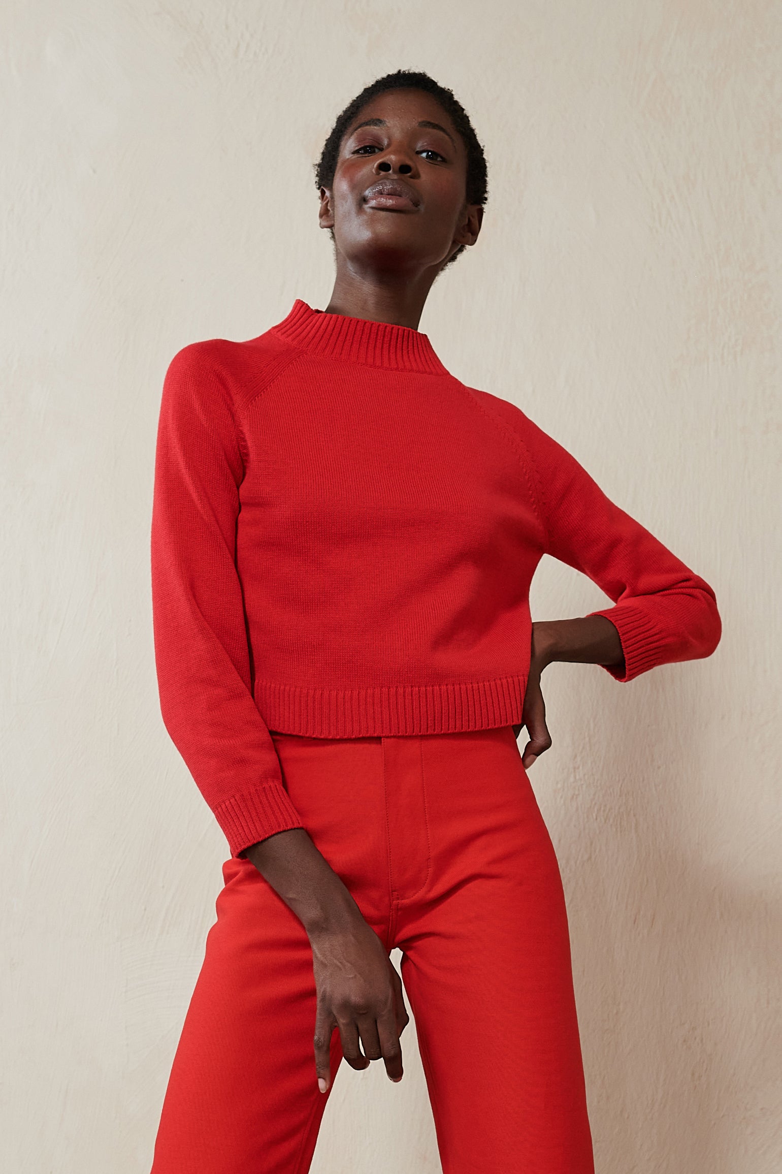 COTTON RYAN PULLOVER | piquillo | organic