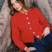 CHUNKY COTTON CARDI | piquillo