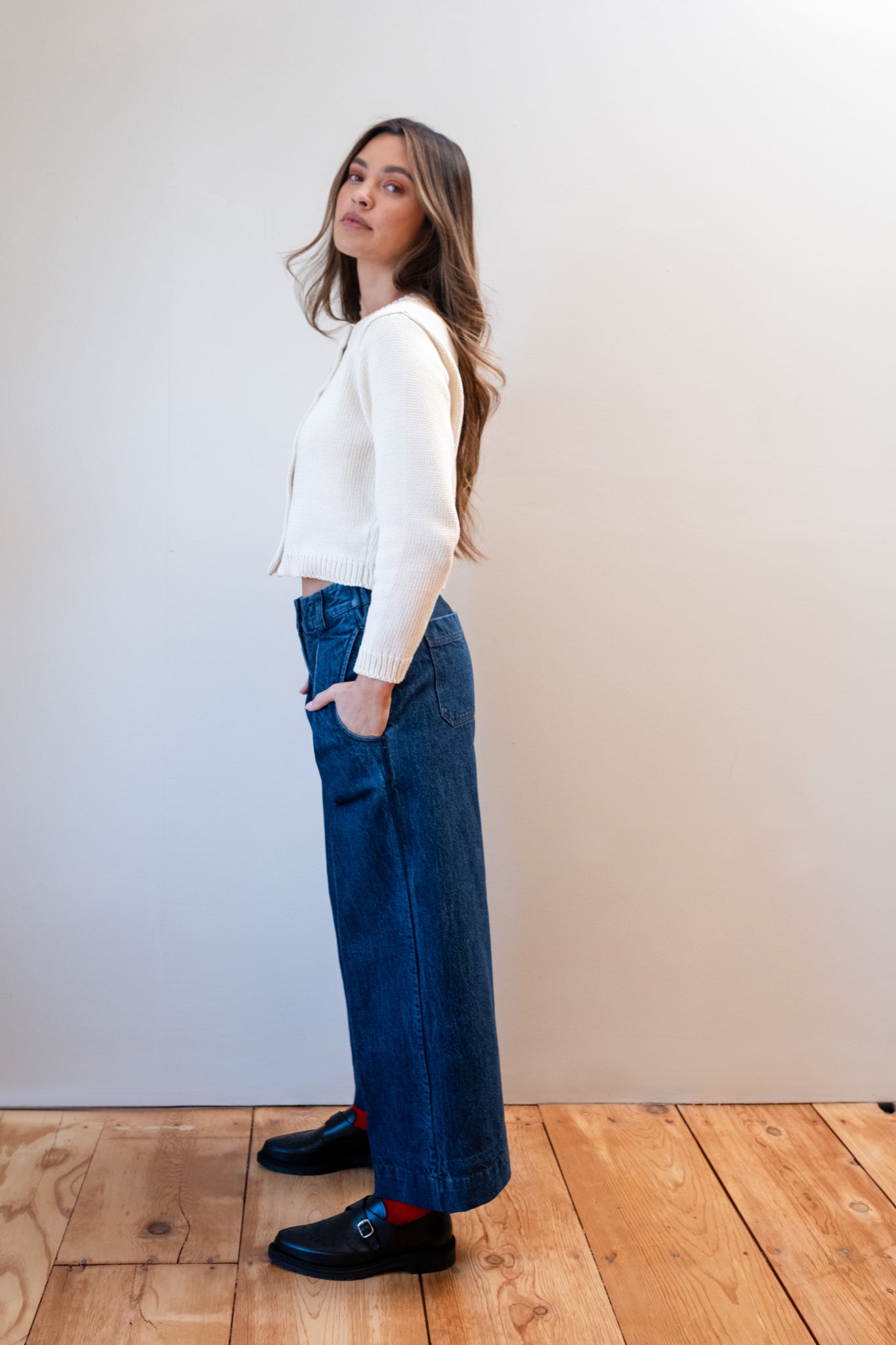 SLOANE TROUSER | indigo denim | organic