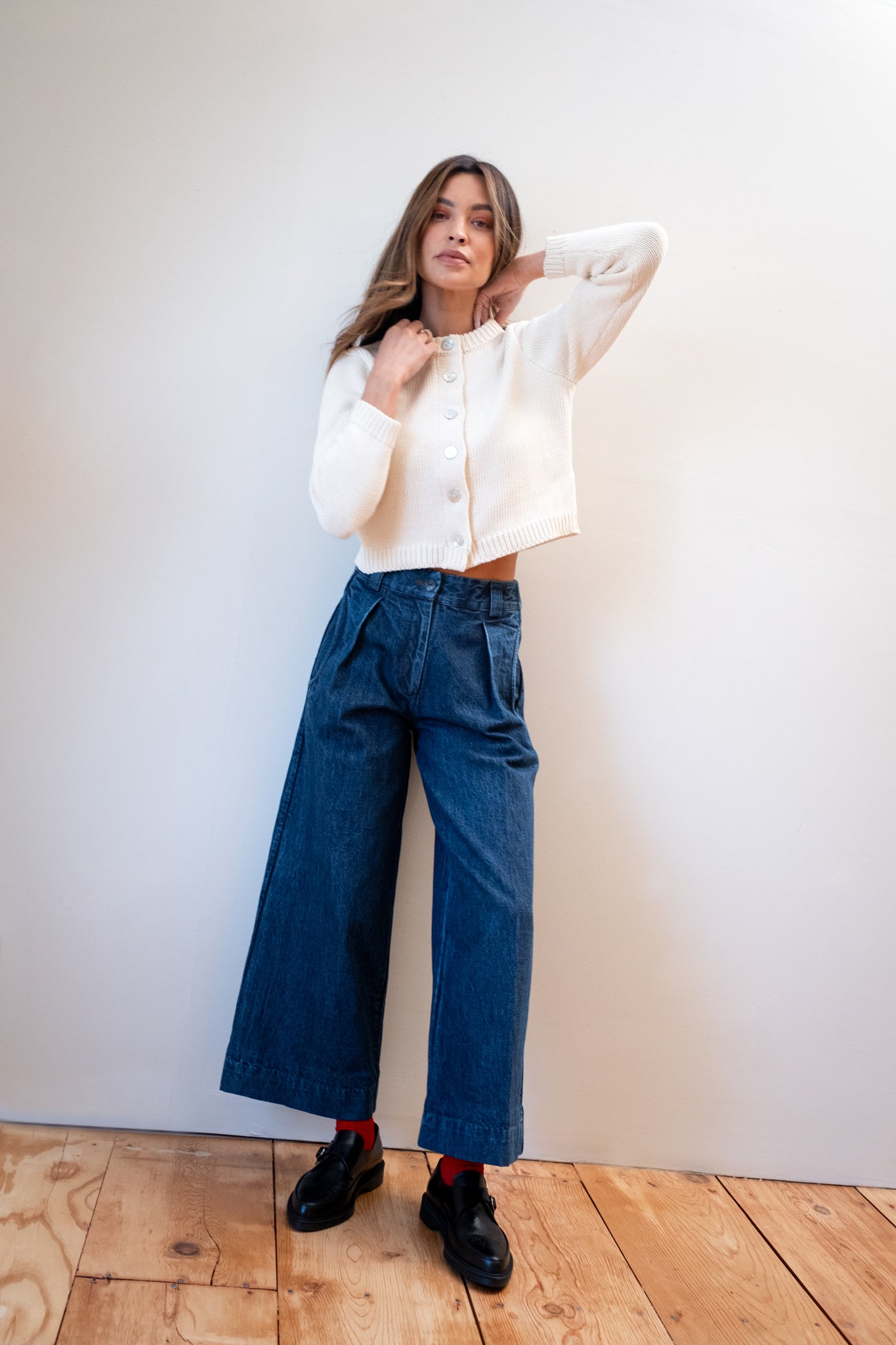 SLOANE TROUSER | indigo denim | organic