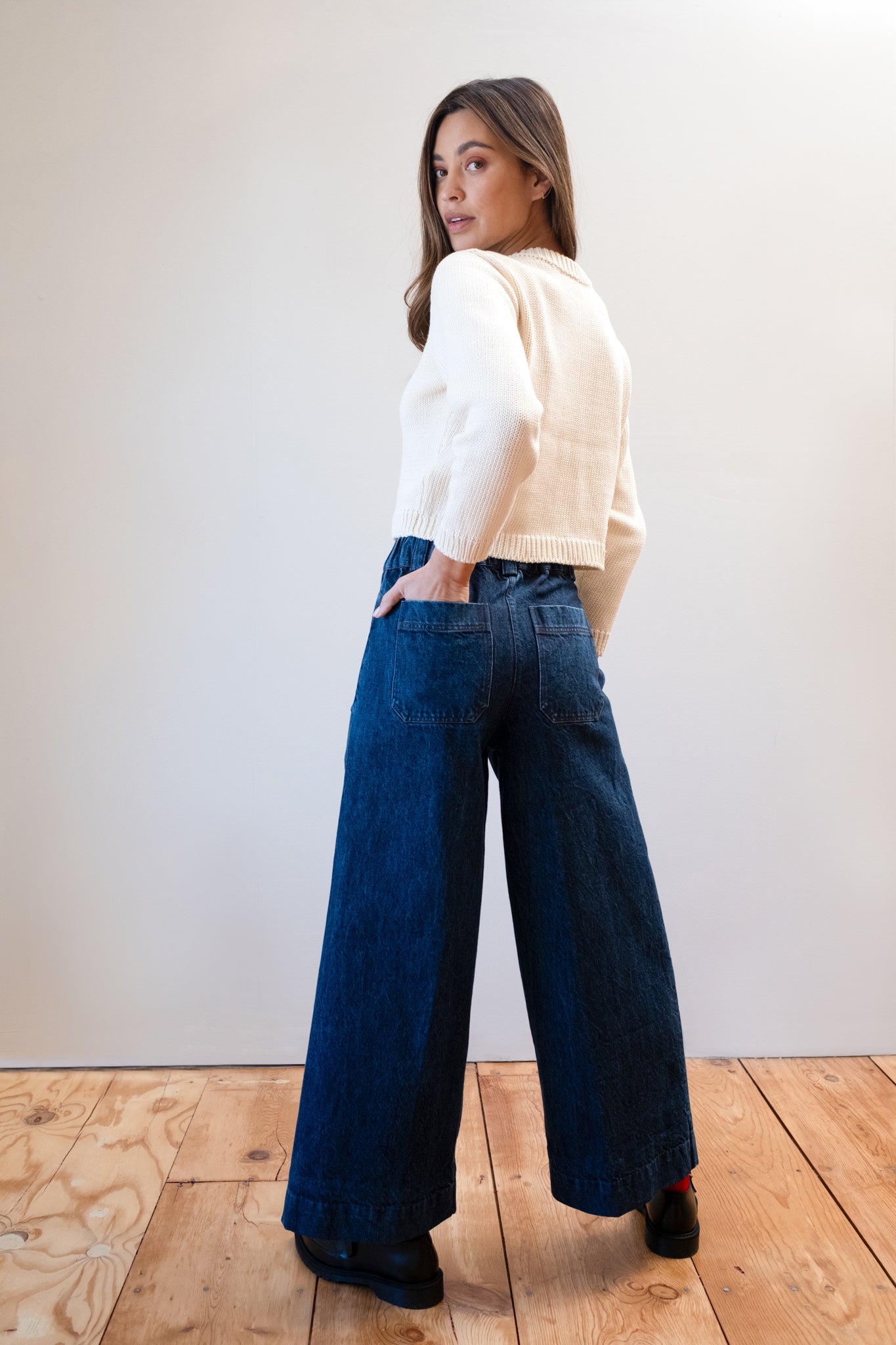 SLOANE TROUSER | indigo denim | organic