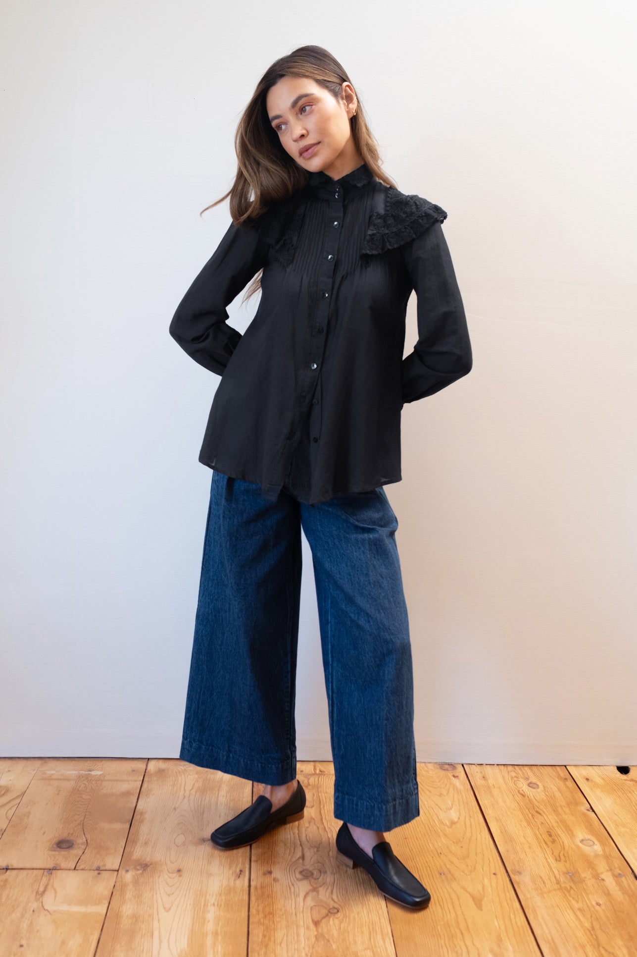 MAYA BLOUSE | noir | organic