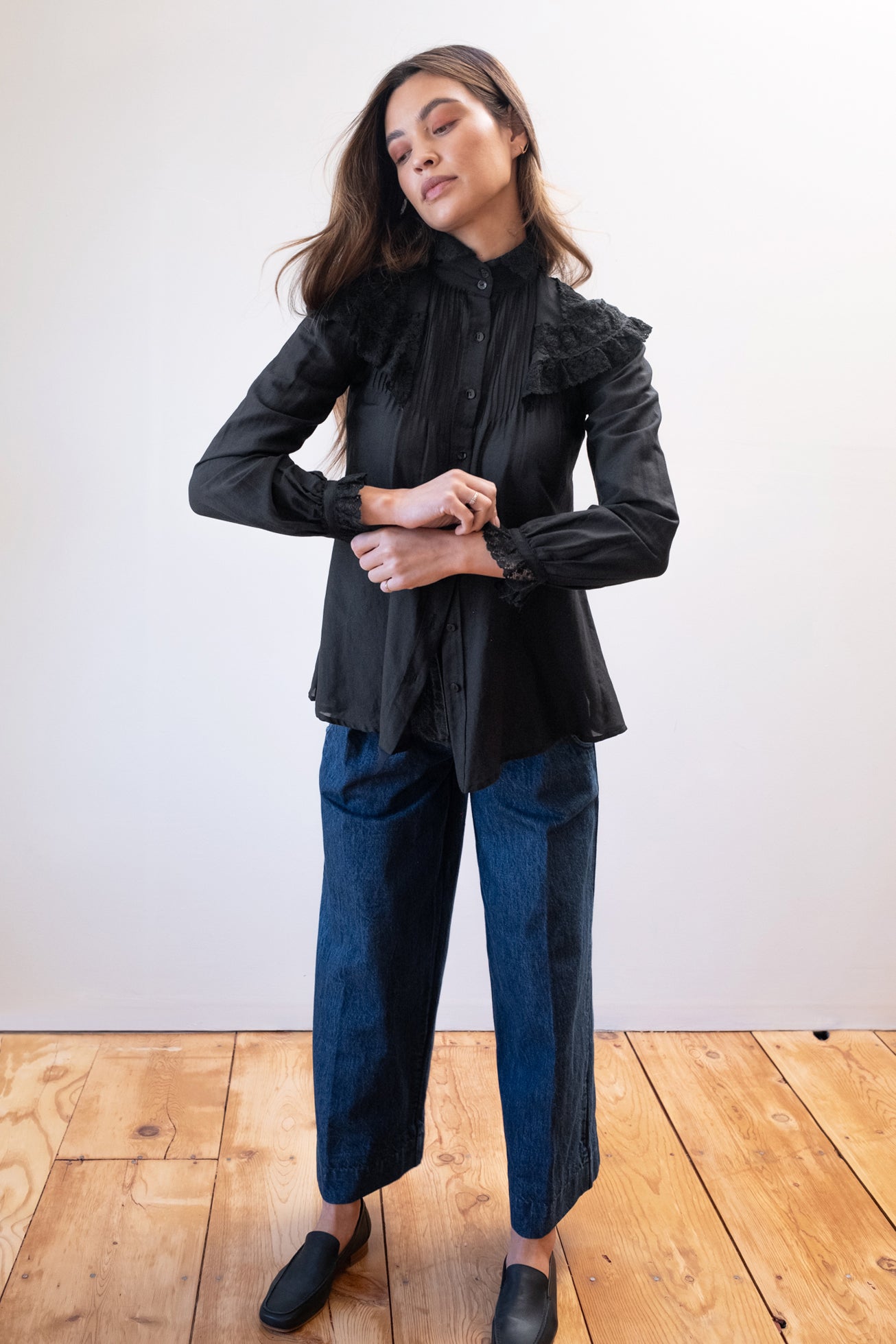 MAYA BLOUSE | noir | organic