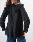 MAYA BLOUSE | noir | organic