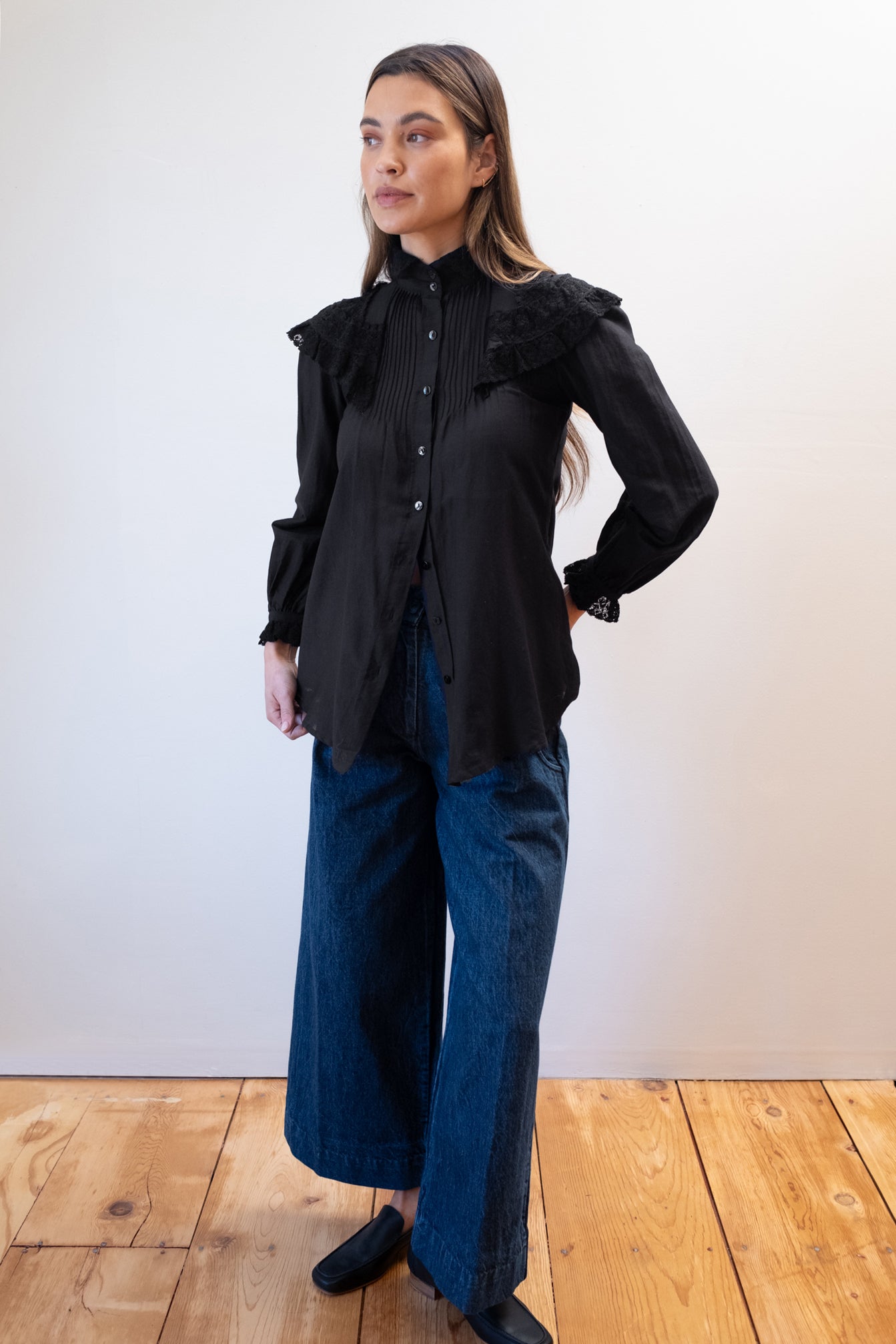 MAYA BLOUSE | noir | organic