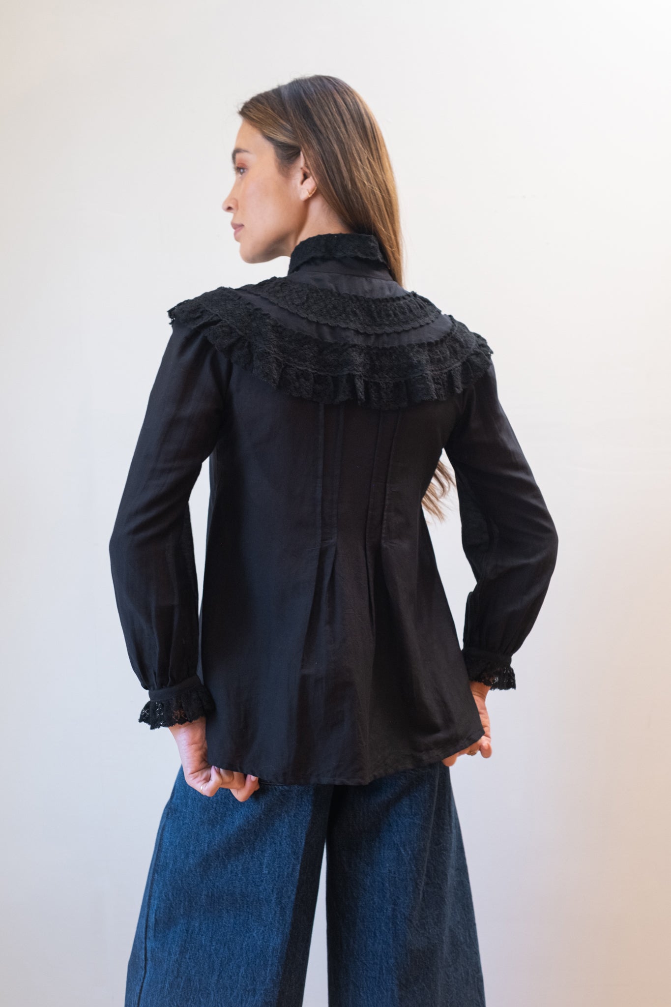 MAYA BLOUSE | noir | organic