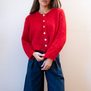 BRUSHED CARDI | piquillo